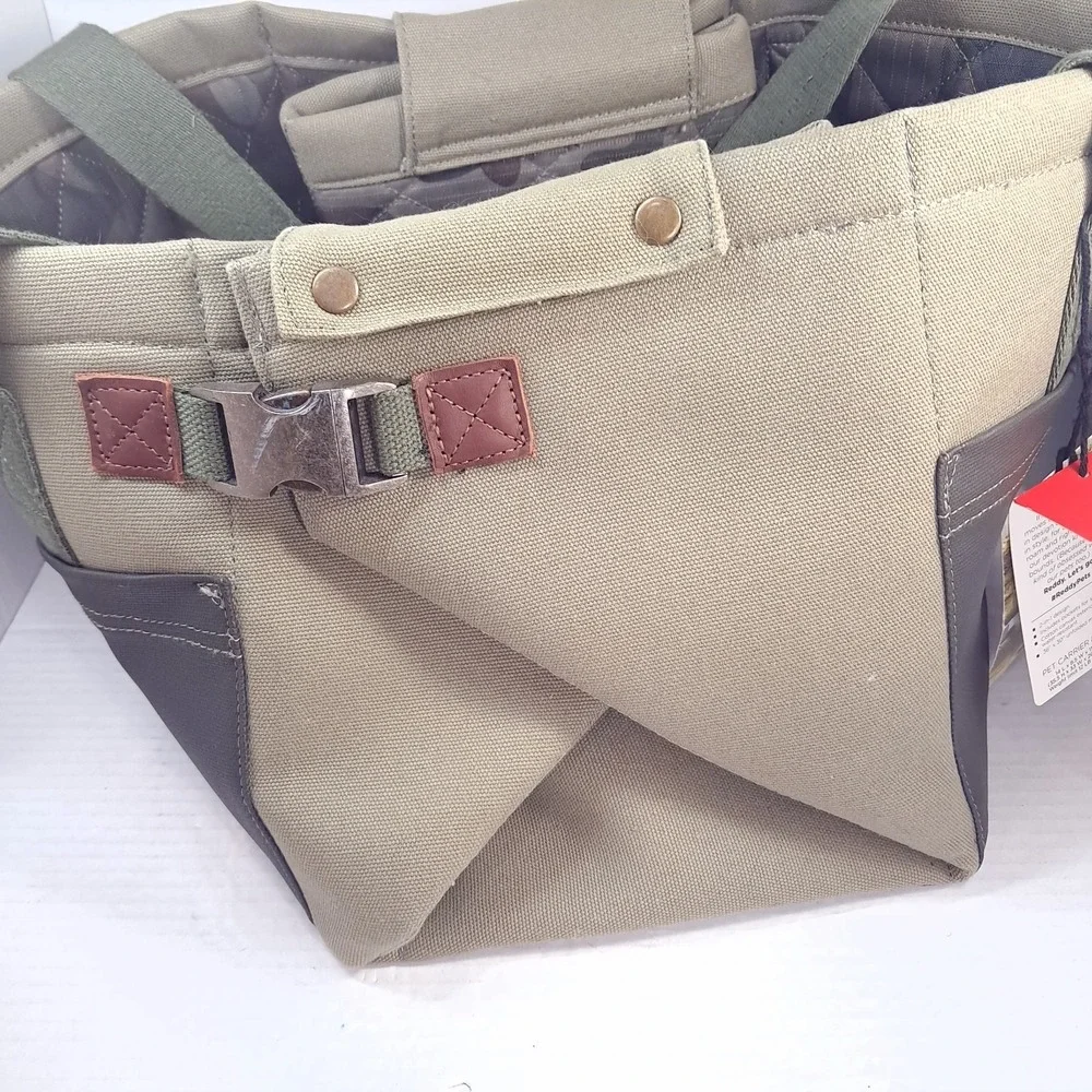 NEW Reddy Pet Carrier Tote Bag Pets Dog Cat Camo Canvas camouflage‎ mat green